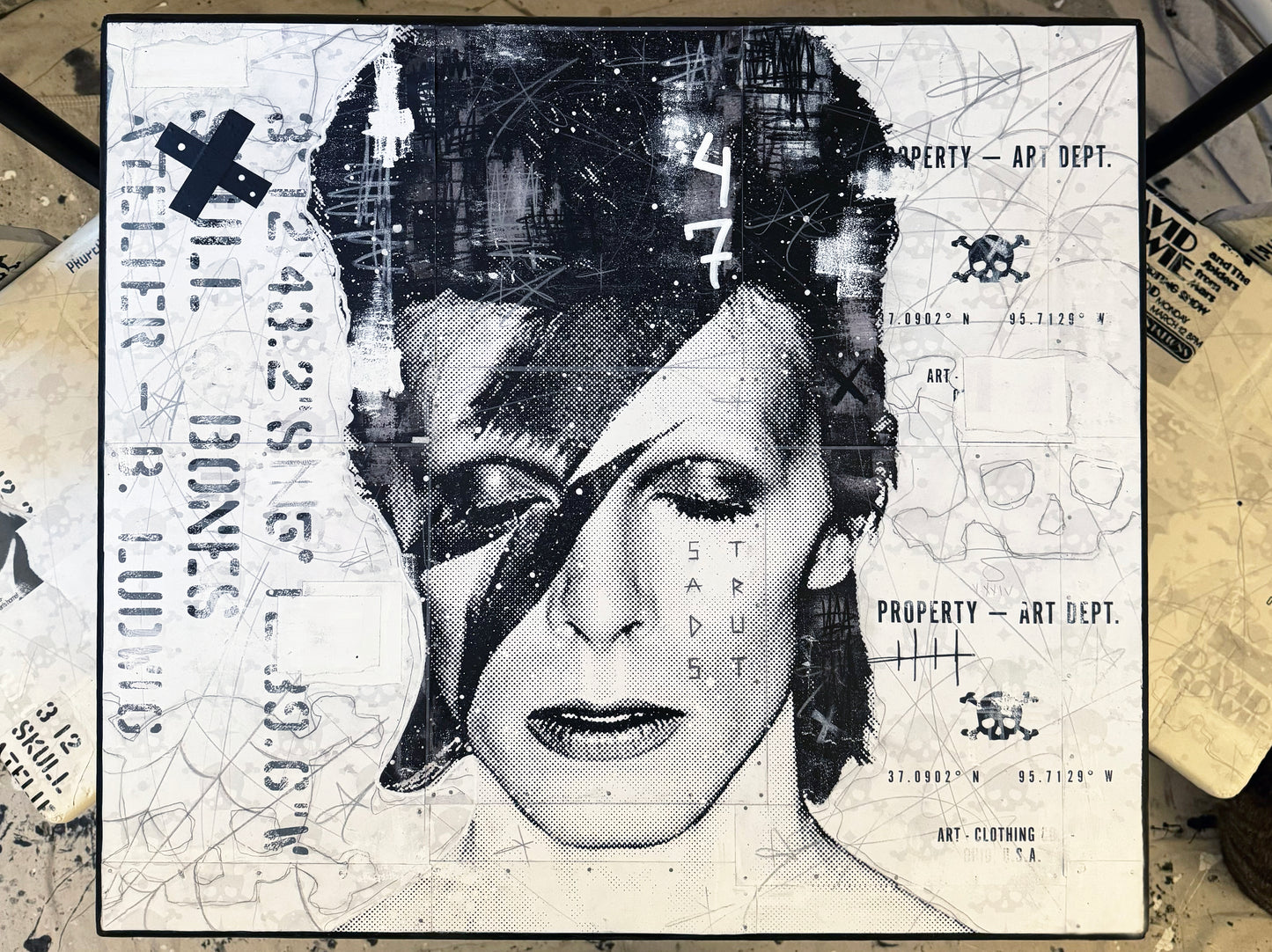 David Bowie Cafe Table + Chairs