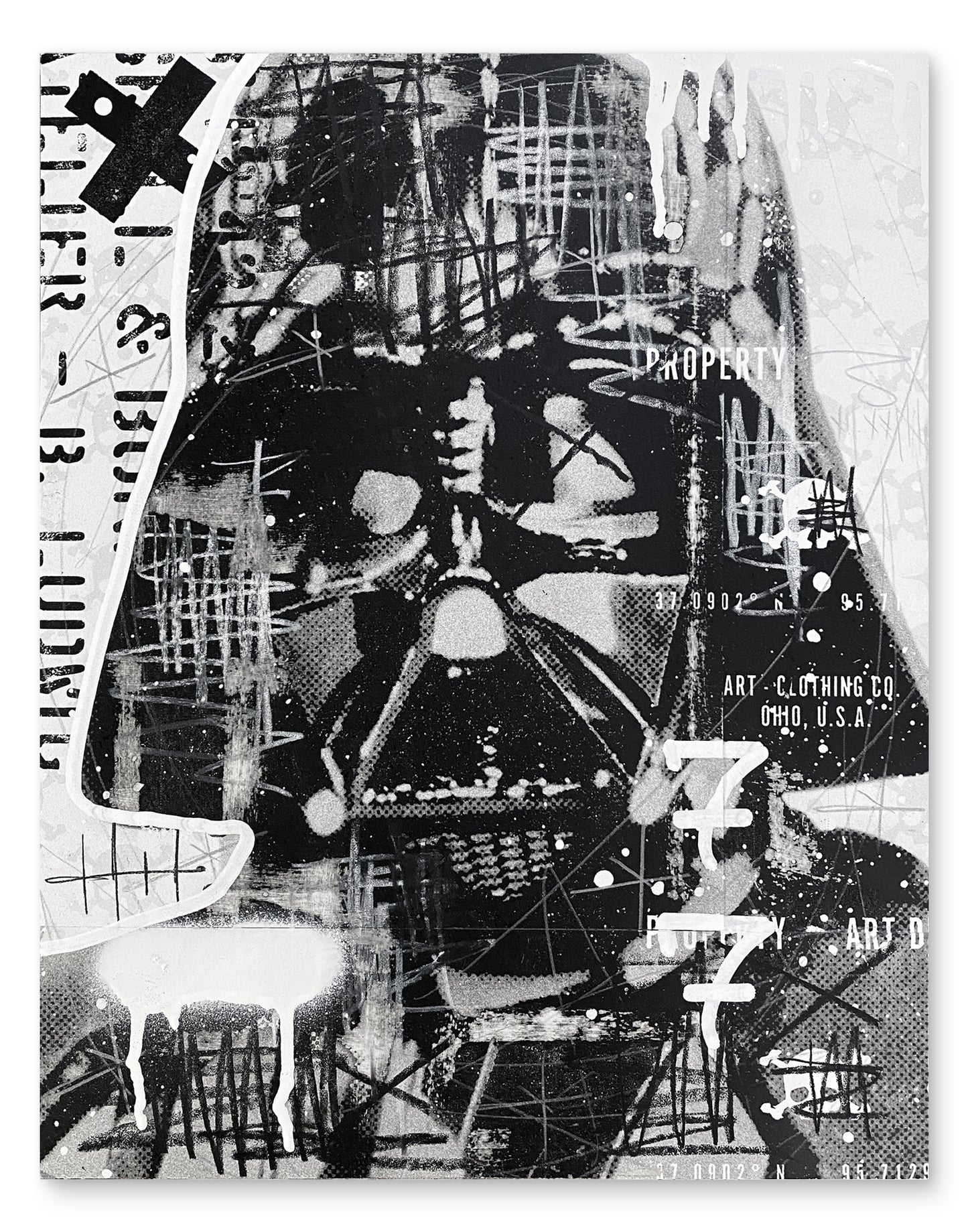 Darth Vader - Mixed Media on Paper