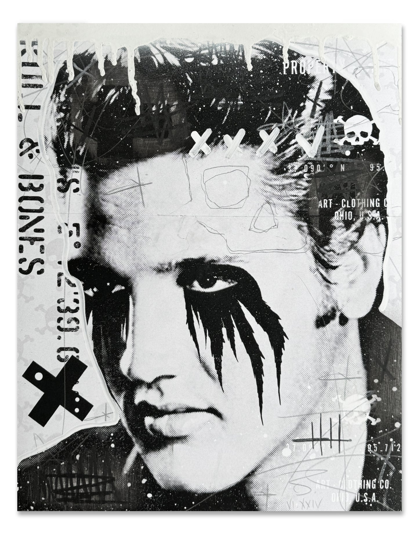 Elvis Presley - Mixed Media on Paper