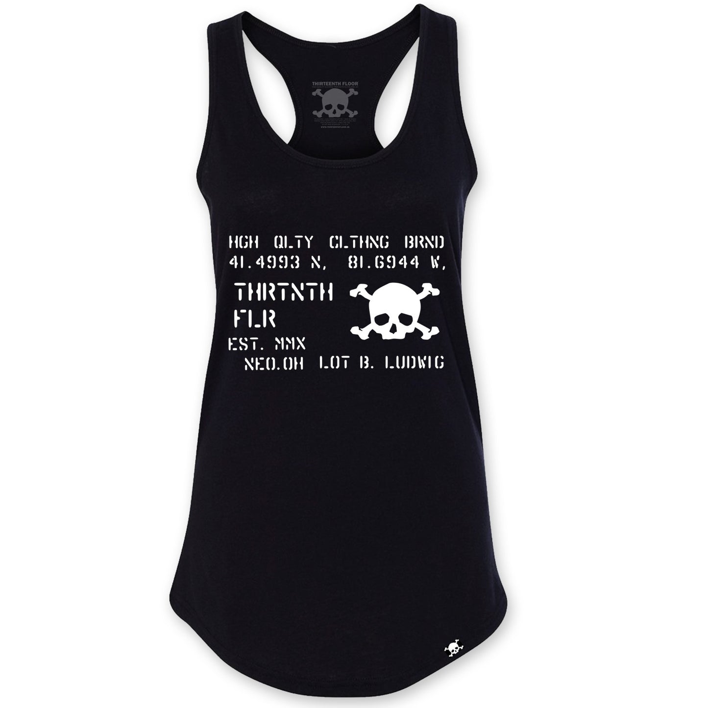 Ammo Box Racerback Tank Top - Black - Thirteenth Floor