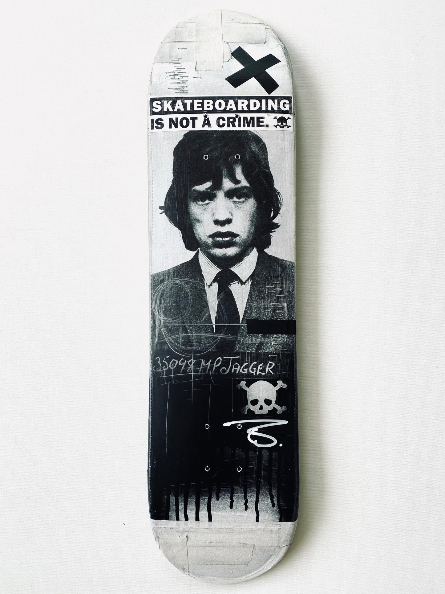 Mick Jagger Mugshot Skate Deck // 6.19