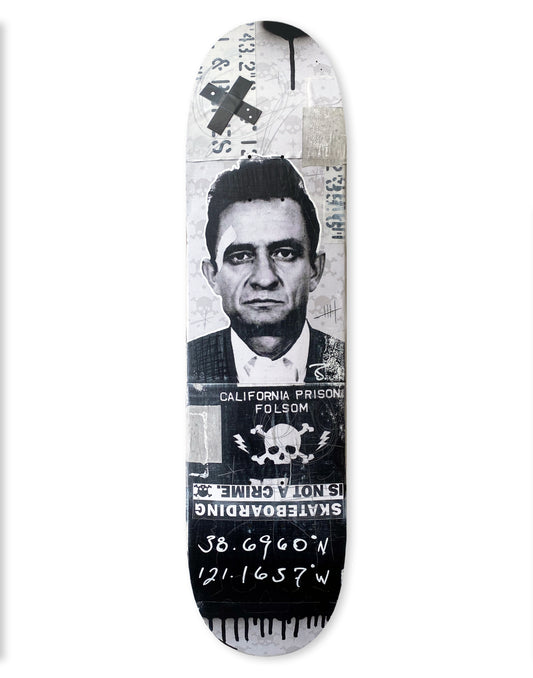 Johnny Cash Skate Deck // 8.22